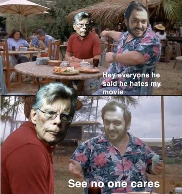 r/StanleyKubrick - Stephen King, Stanley Kubrick, Stanley Kubrick, Stephen King are posing for a picture