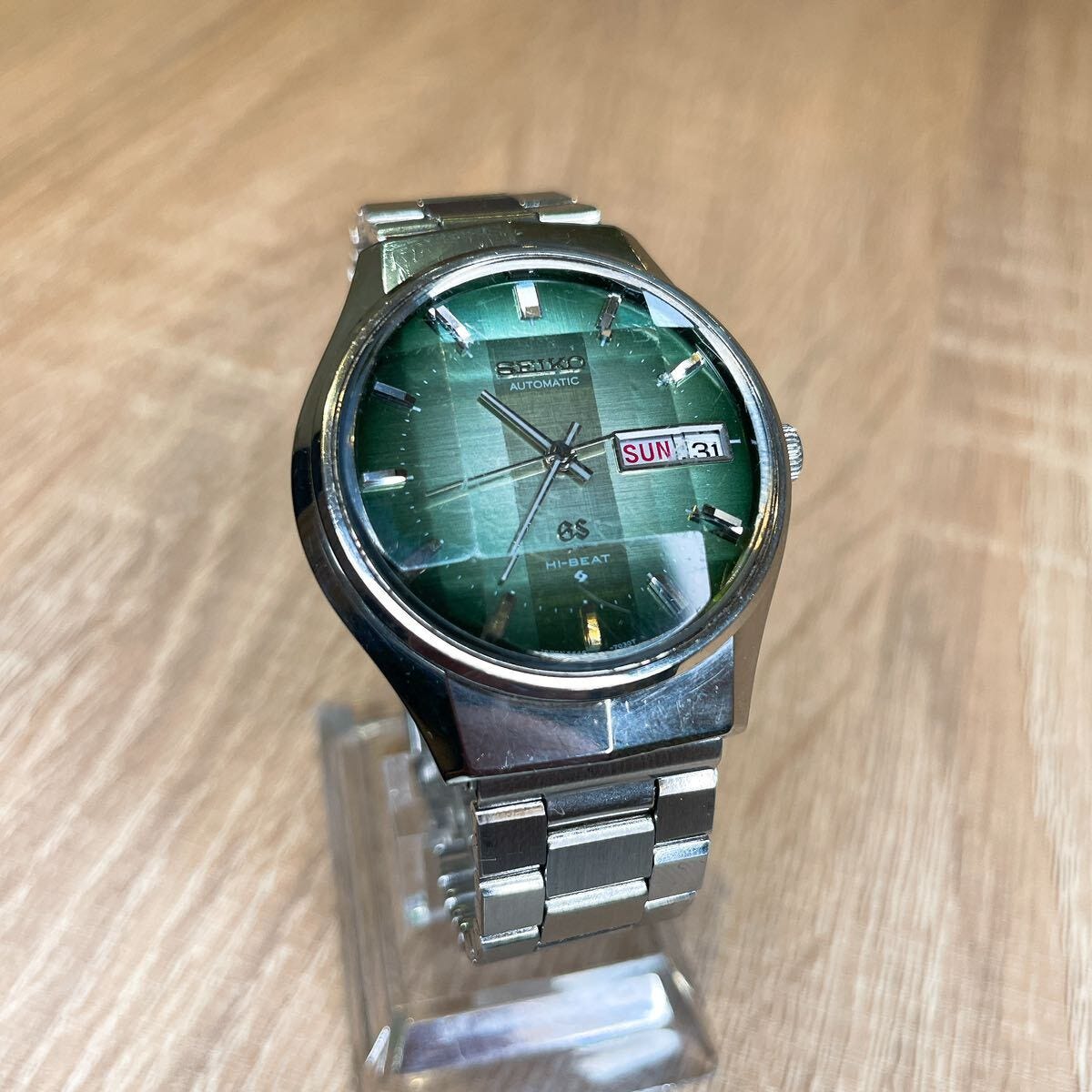 [1 yen] Working item SEIKO 5646-7020 Grand Seiko automatic watch OH overhauled Day Date Roadmatic AUTOMATIC