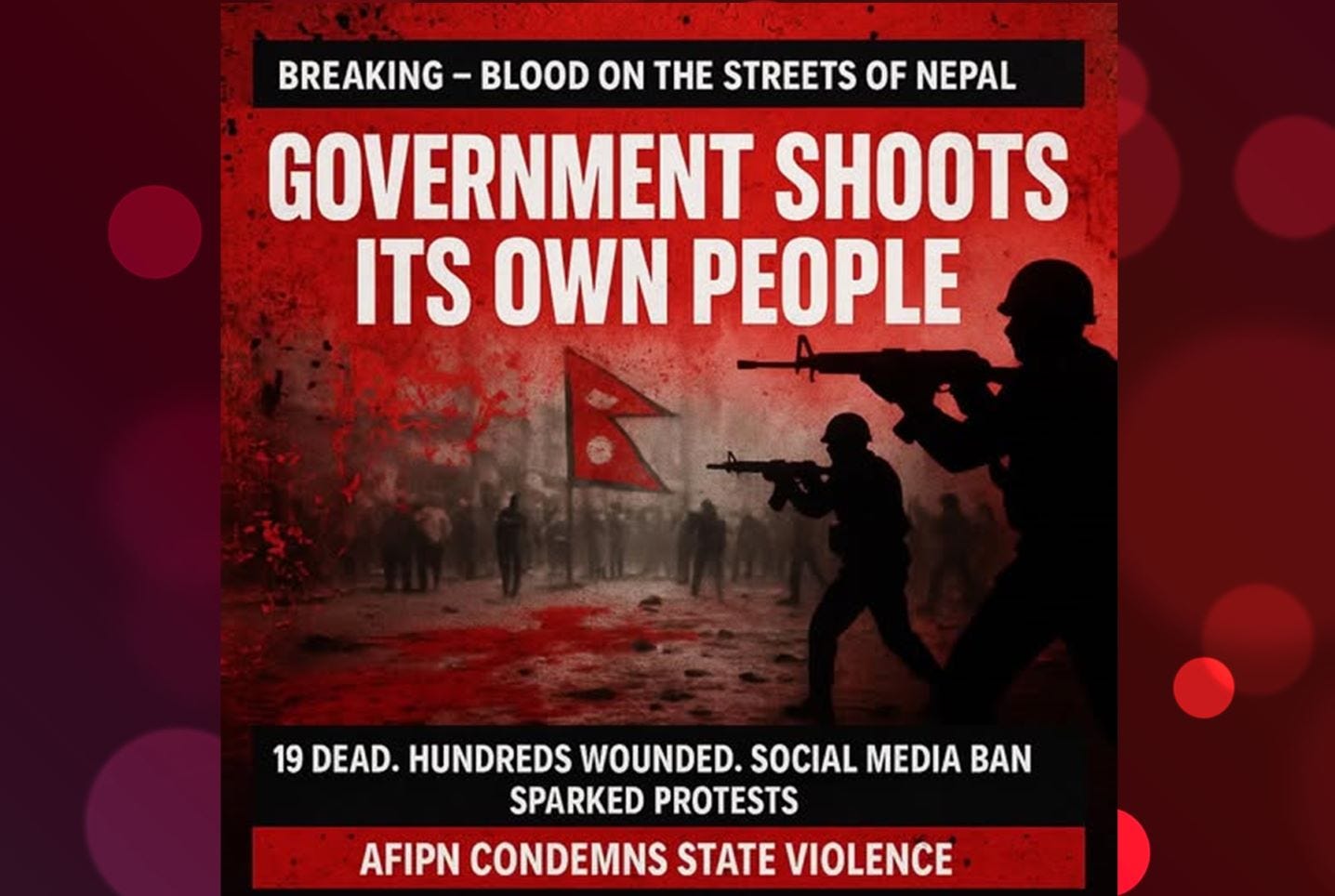 Govt shoots its own people - Nepal