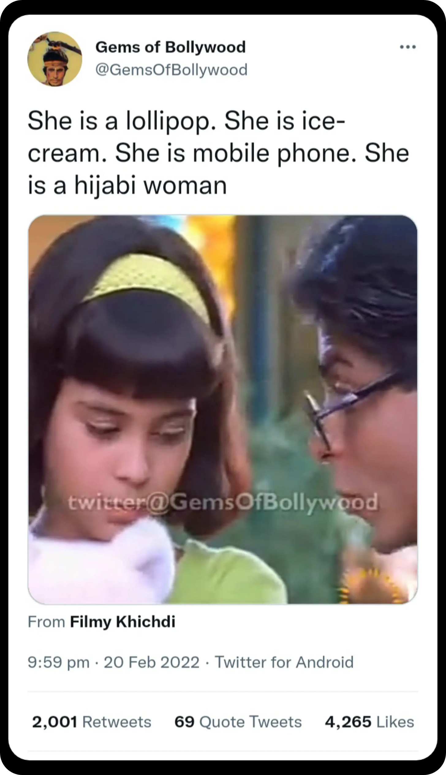 Tweet of Gems of Bollywood On Shah Rukh Khan Bollywood Actor Clip