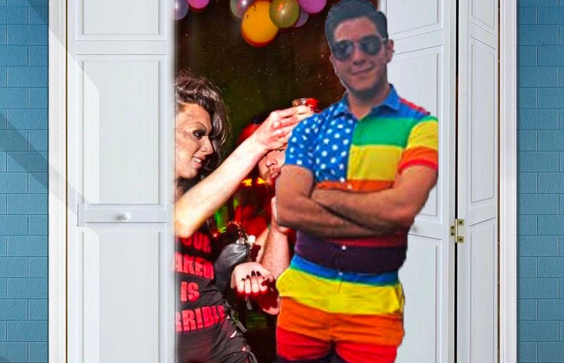 Quarantine Pride Celebration Held in Closet