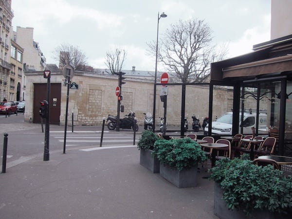 Street near Luxembourg gardens that was inspiration for the meeting point in Under the Surface