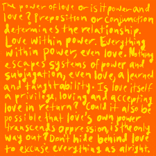 An animated loop of illegible yellow text on an orange background smooshing up and then turning orange and smooshing down. An animated loop of illegible yellow text on an orange background smooshing up and then turning orange and smooshing down.