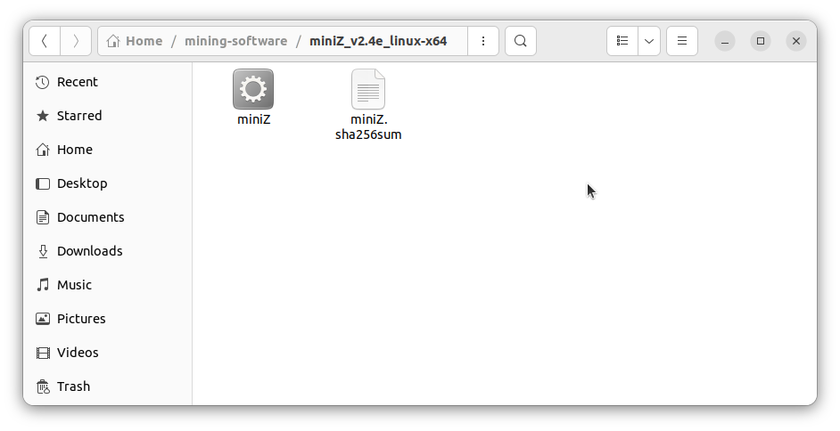 miniZ files