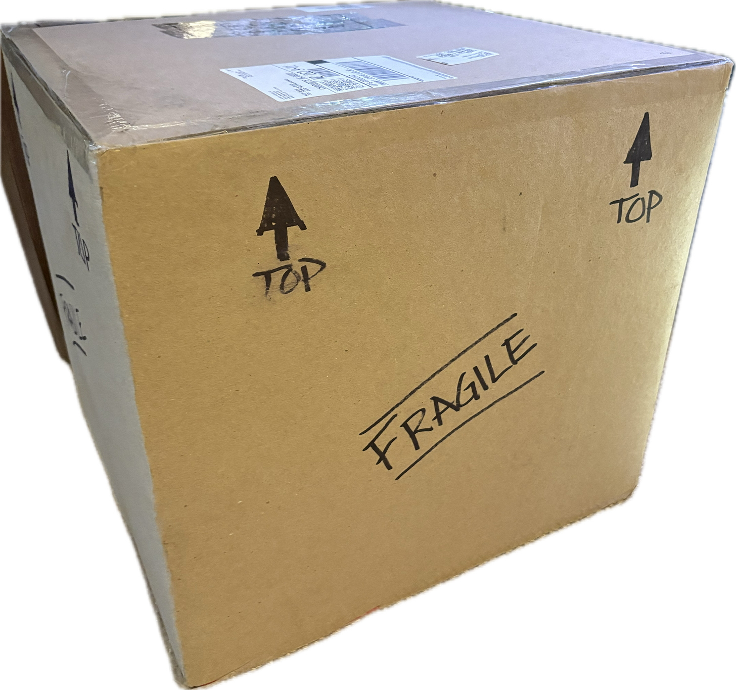 box marked fragile