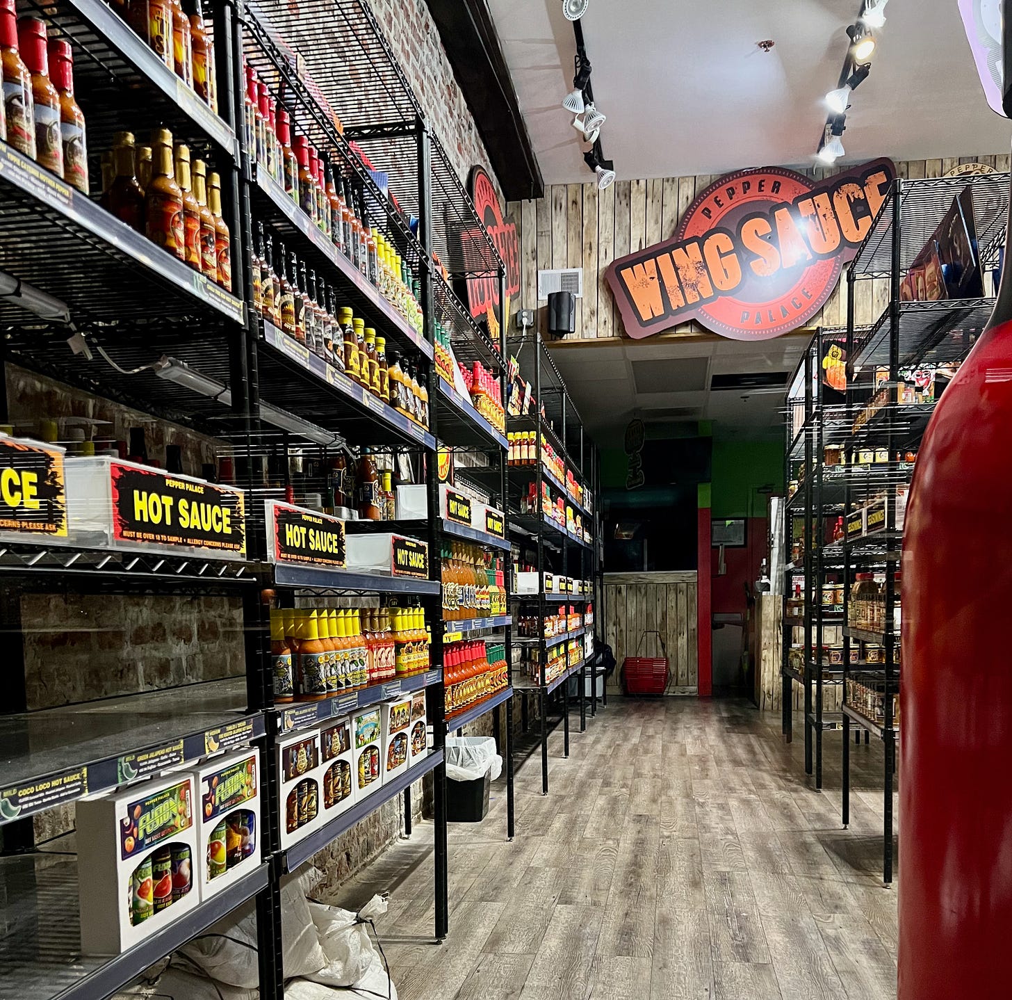 too many hot sauces to count