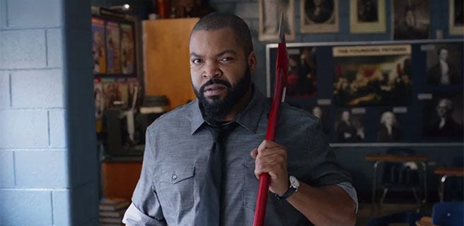 Ice Cube stars in "Fist Fight," a 2017 Warner Brothers comedy. Ice Cube stars in "Fist Fight," a 2017 Warner Brothers comedy.