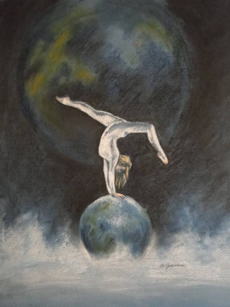 On Top of the World Drawing by Zoe James-Williams | Saatchi Art