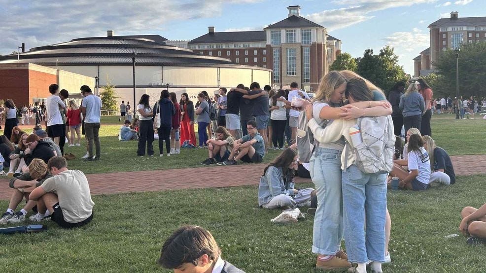 Liberty University students hold prayer vigil following Charlie Kirk's  fatal shooting