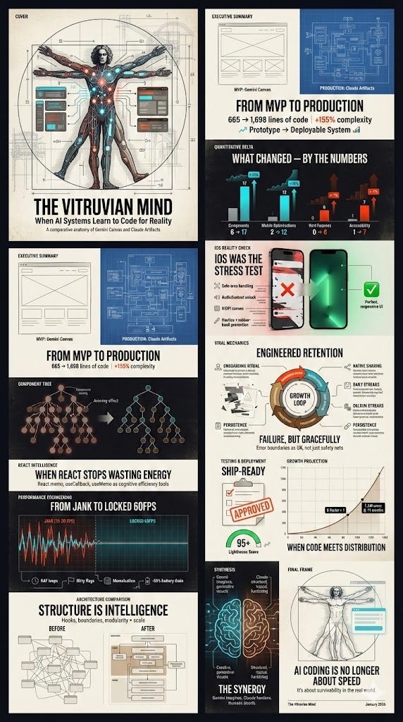 THE VITRUVIAN MIND: AI CODING RESEARCH COMPARISON