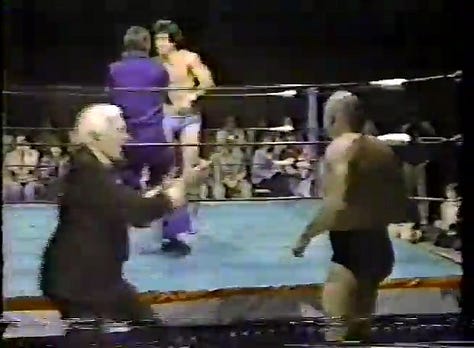 Tommy Rich, JYD & Ted Dibiase, Steve O vs. Mongolian Stomper