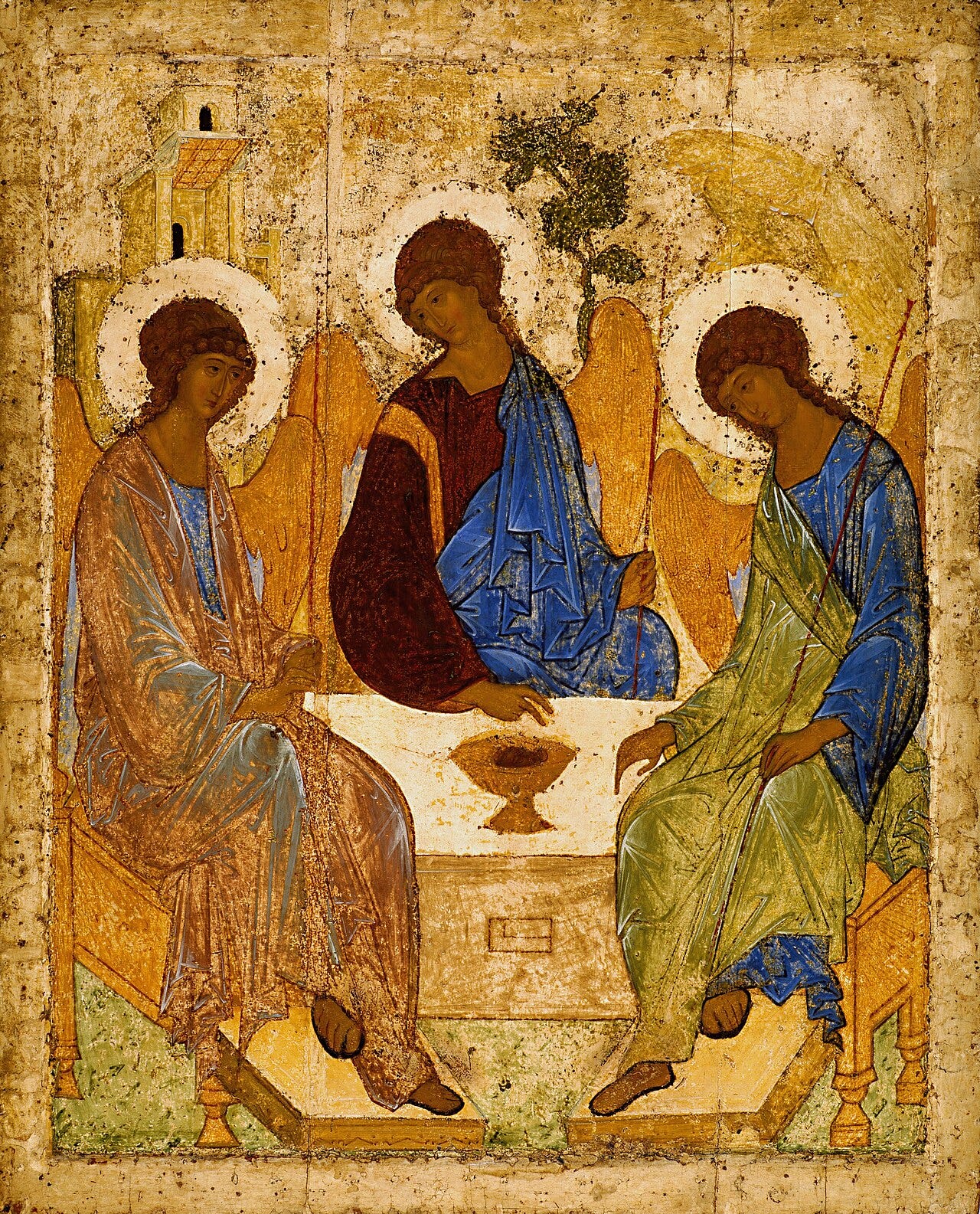 Andrei Rublev, Trinity, about the 1420s Andrei Rublev, Trinity, about the 1420s