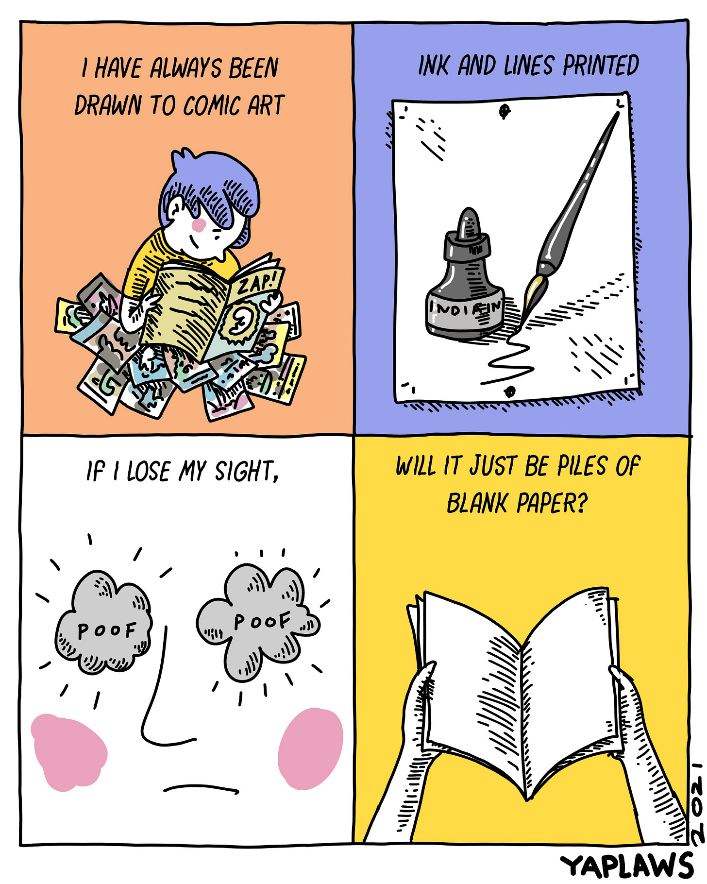 Comic about losing my sight