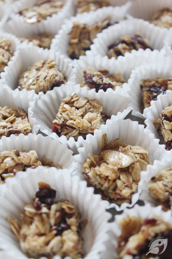 Cherry Almond Granola Bites
