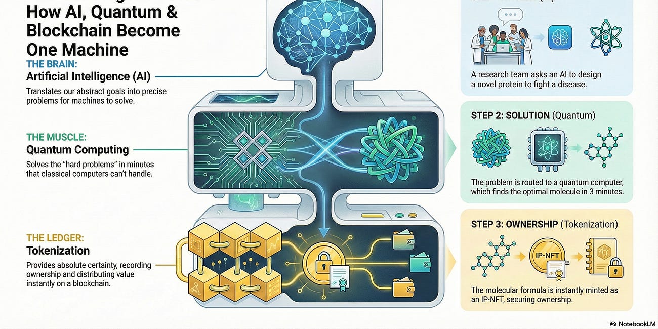 The Convergence Stack: Why AI, Quantum Computing, and Tokenization are one machine