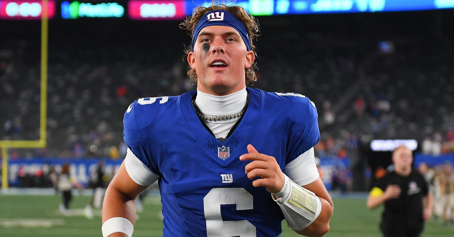 Giants QB Jaxson Dart responds to the Brian Daboll QB plan laid out  following dominant performance against the Jets - A to Z Sports