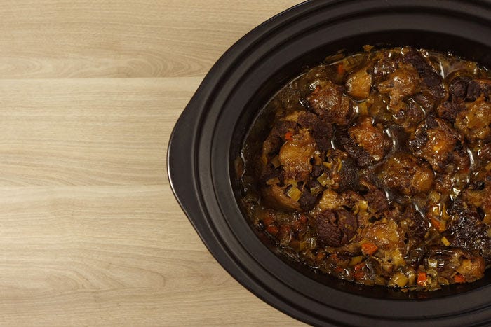 Rabo de ternera al chocolate. Receta de Navidad en Crock Pot
