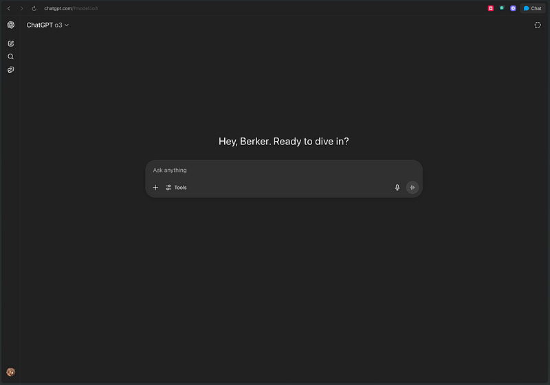 OpenAI’s ChatGPT browser version