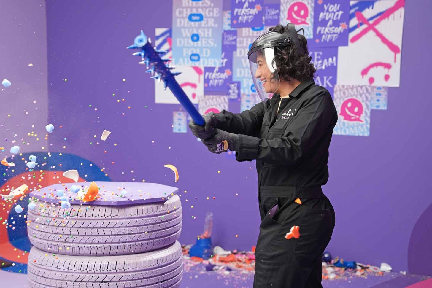 Calm app offers free rage room passes to moms for Mother's Day