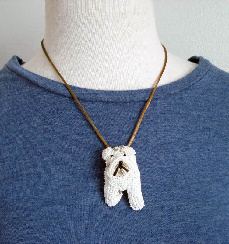 etsy beadwork beading bead embroidery bulldog pin pendants mannequin display etsy beadwork beading bead embroidery bulldog pin pendants mannequin display