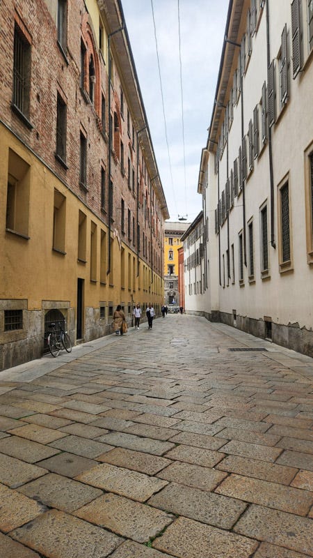 Exploring the center of Milan, Italy