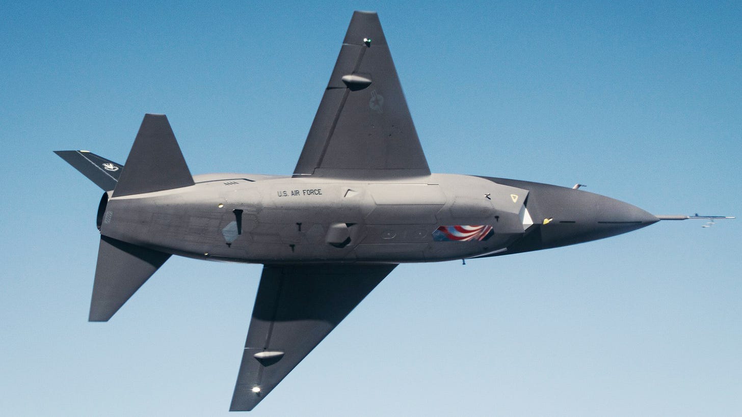 Anduril's YFQ-44A heads to creech for CCA ACE testing.