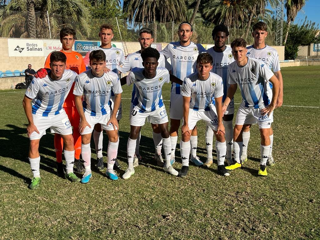 Once del Hércules B antes del partido Once del Hércules B antes del partido