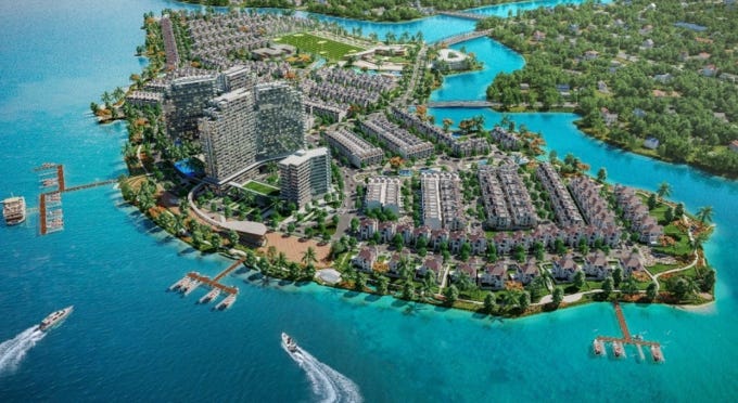 Dự án Cù Lao Tân Vạn tại Đồng Nai, thuộc diện được thanh tra. Ảnh: TTC Land