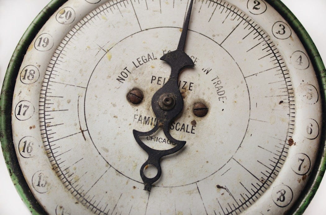 round gray gauge