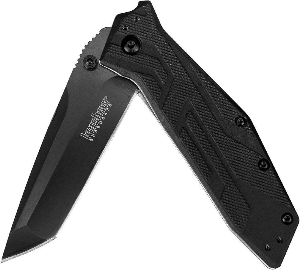 Amazon.com : Kershaw Brawler Pocketknife, 3" 8Cr13MoV Steel Modified Tanto  Blade & Grid Pocketknife, 3.7" 8Cr13MoV Steel Drop Point Plain Edge Blade :  Sports & Outdoors