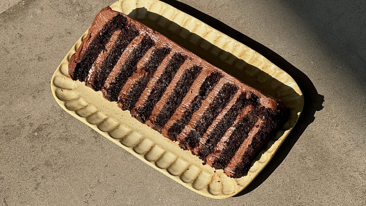 20-layer chocolate cake - Aimee’s Substack