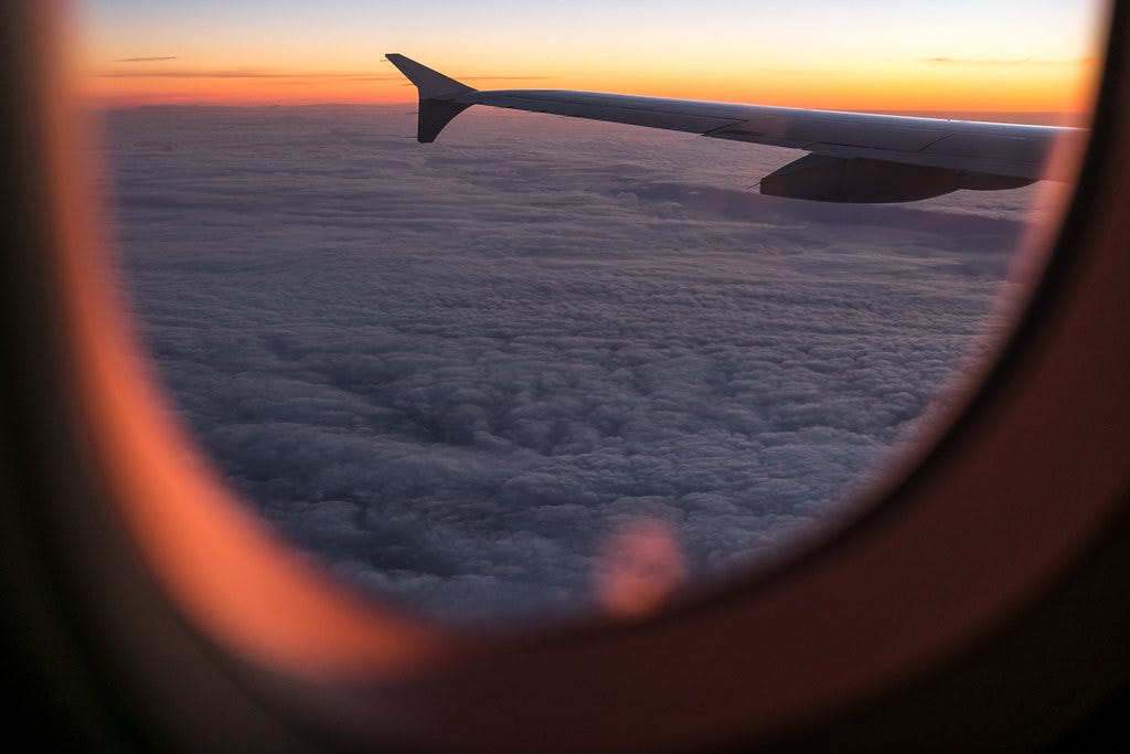 Sunrise from the plane - Travel photography | If you like my… | Flickr