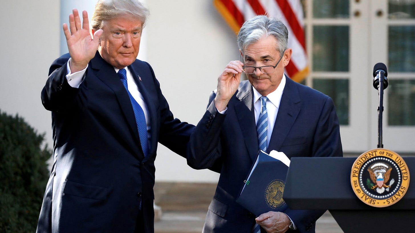 Trump Says He Won't Try to Fire Jay Powell as Fed Chair - The New York Times