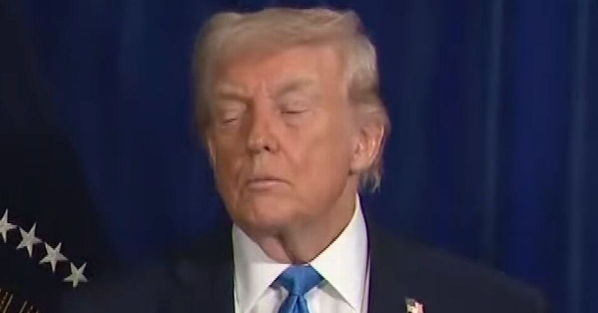 CNN viewers mock Trump appearing to fall asleep during Venezuela press  conference | Irish Star