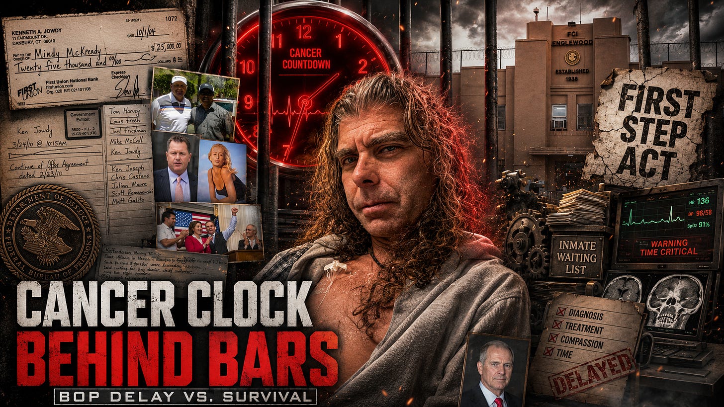 The Man in the Cage: Philip Kenner’s filings allege BOP medical delays, First Step Act failure, and a federal custody cancer clock.