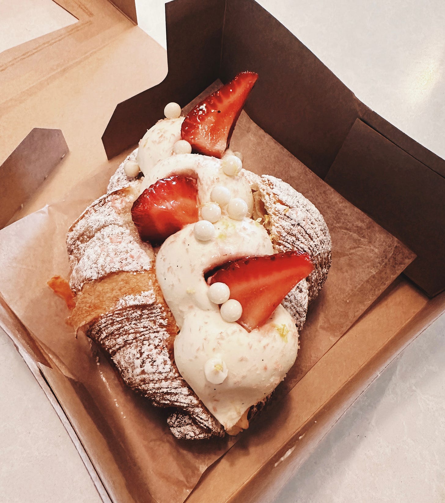 James Beard-recognized Poulette Bakeshop French pastries with strawberry croissant in Parker, a Denver suburb James Beard-recognized Poulette Bakeshop French pastries with strawberry croissant in Parker, a Denver suburb