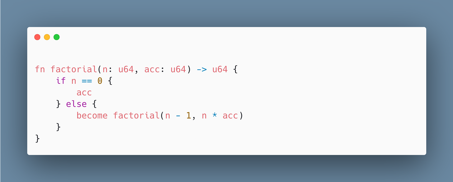 TCO example code