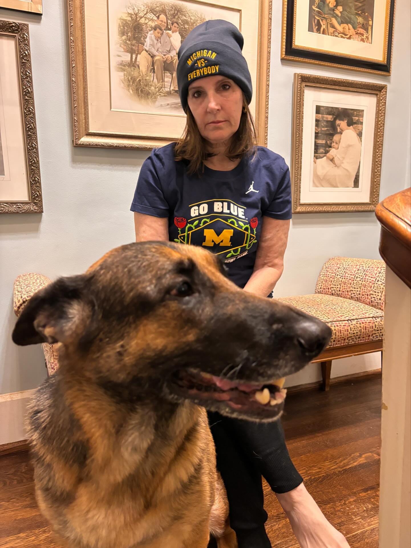 Photo by Joyce Vance on January 01, 2024. May be an image of 2 people, dog and text. Photo by Joyce Vance on January 01, 2024. May be an image of 2 people, dog and text.