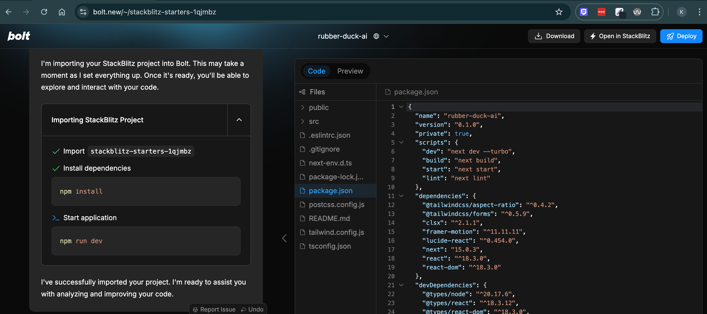 How to Import a Local Project into the Browser-Based Bolt.new Platform