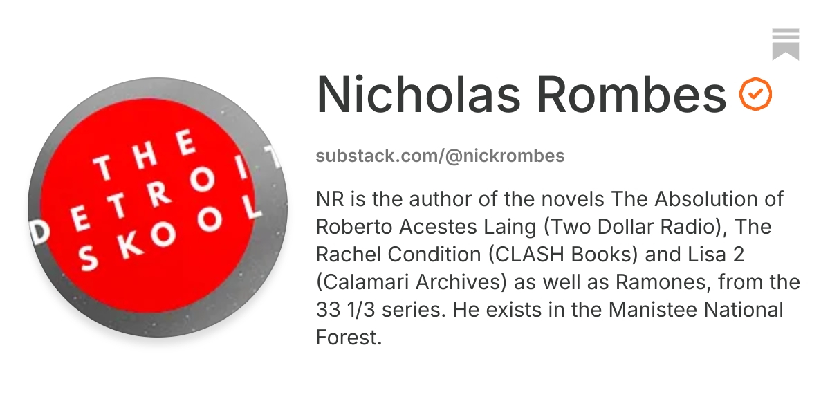 Nicholas Rombes | Substack
