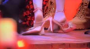 Amaya's heels have me in shambles 🤣 The heart rate challenge was no joke!