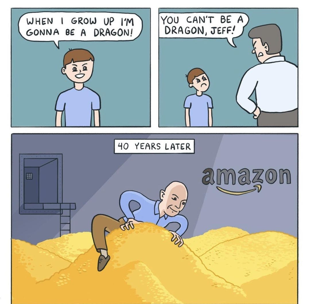 Bezos the Dragon Hoarder of Money : r/Bossfight