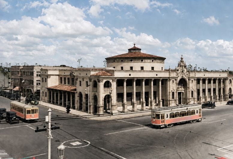 Cover: The Colonnade Building and trolley cars, colored in coral pink, in Coral Gables, 1927. Courtesy of Coral Gables Museum and colorized by Casey Piket. Cover: The Colonnade Building and trolley cars, colored in coral pink, in Coral Gables, 1927. Courtesy of Coral Gables Museum and colorized by Casey Piket.