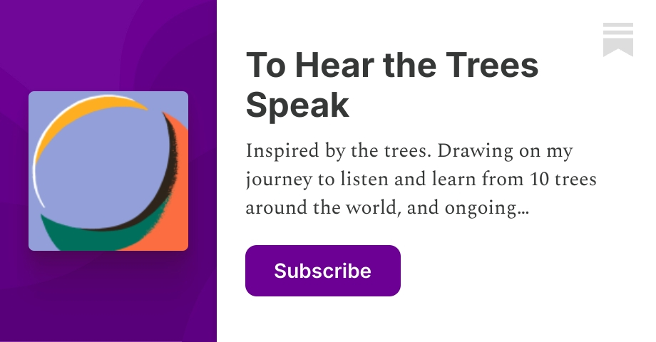 To Hear the Trees Speak | Substack