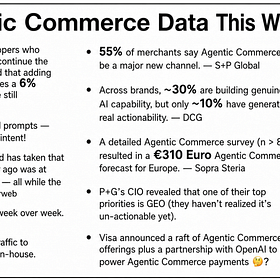 8 Meaty Agentic Commerce News Stories from the Last Week that Revealed New Trends and Data That Flew Under the Radar