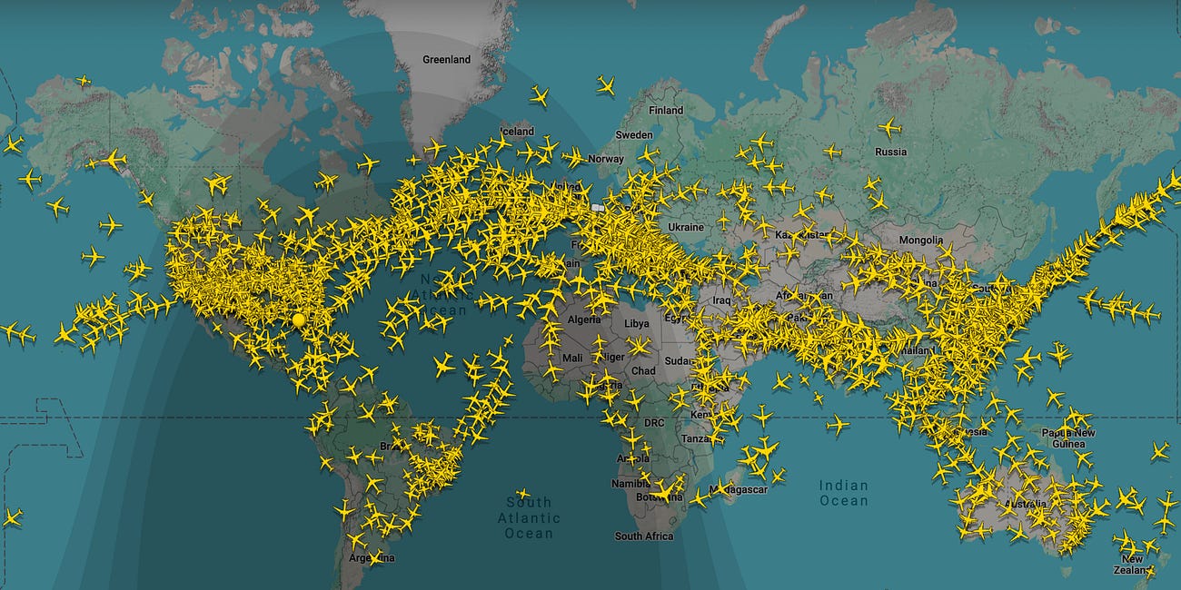 A flight map is a war map