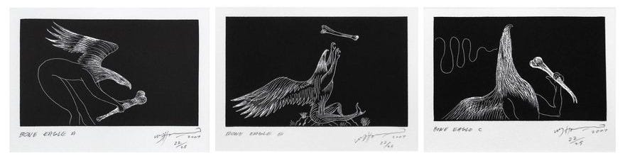 Bill Hammond 'Bone Eagle A, B, C' Bill Hammond 'Bone Eagle A, B, C'