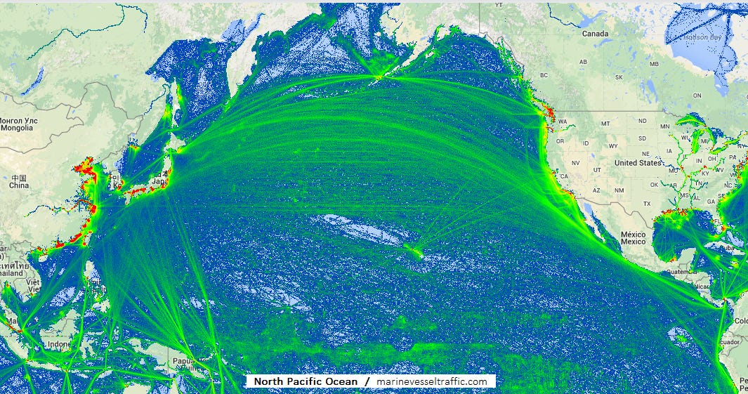 NORTH PACIFIC OCEAN Ship Traffic Live Map | Marine Vessel Traffic