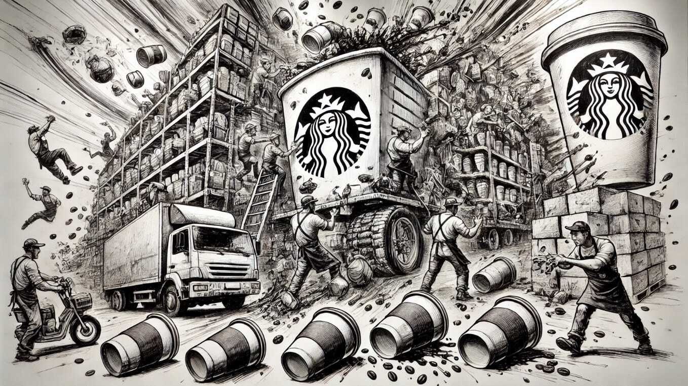 Starbucks lucha contra su caotica cadena de suministro Starbucks lucha contra su caotica cadena de suministro