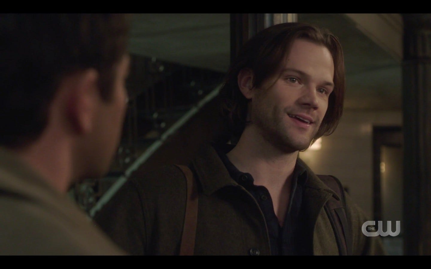 Sam Winchester glares at castiel about cardigan supernatural peace of mind Sam Winchester glares at castiel about cardigan supernatural peace of mind